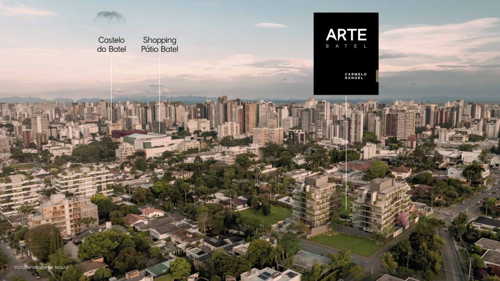 Localização empreendimento Arte Batel da Vincere Incorporadora empresa do Grupo Noster